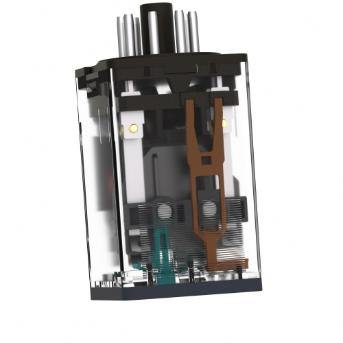 Schneider Electric RUMC32JD universal plug-in relay - Zelio RUM - 3 C/O - 12 V DC - 10 A - with LED