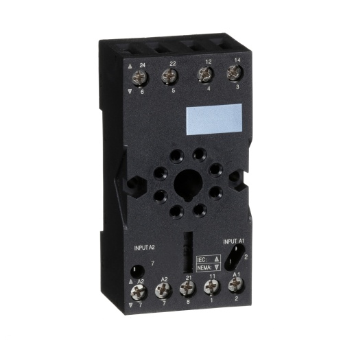 Schneider Electric RUZC2M Zelio, plugin relay socket, mixed contact, 10 A, 250 V, octal connector, for RUMC2 relays