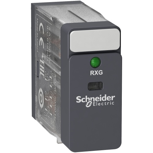Schneider Electric RXG23F7 Interface plug-in relay, 5 A, 2 CO, LED, 120 V AC