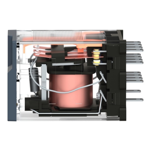 Schneider Electric RXM4AB3B7 Miniature Plug-in relay - Zelio RXM 4 C/O 24 V AC 6 A with LED