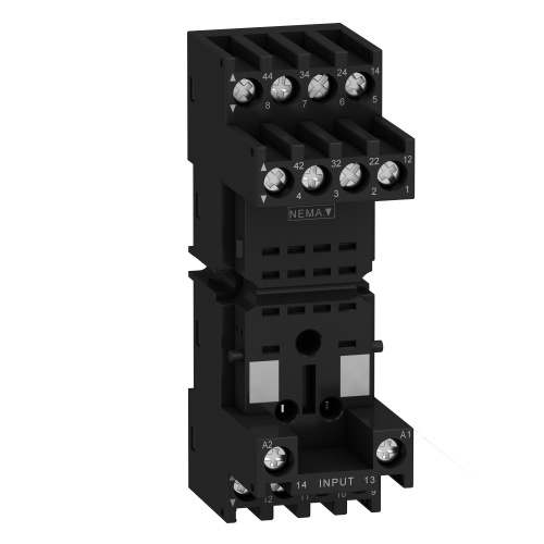 Schneider Electric RXZE2M114M Socket, mixed contact, relay type RXM2 RXM4, connector connection, 250 V AC