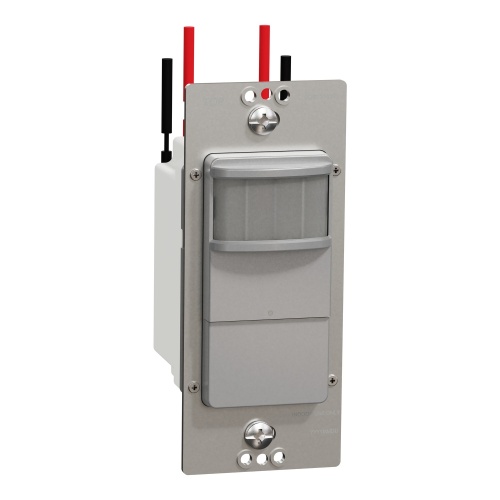 Schneider Electric SQR73101GY - Occupancy sensor, X Series, PIR, single pole, 1 way, gray, matte finish