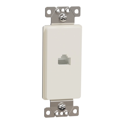 Schneider Electric SQR87601LA - Data socket, X Series, RJ45, Cat 6, UTP, light almond, matte finish