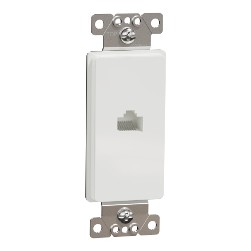 Schneider Electric SQR87601WH - Data socket, X Series, RJ45, Cat 6, UPT, white, matte finish
