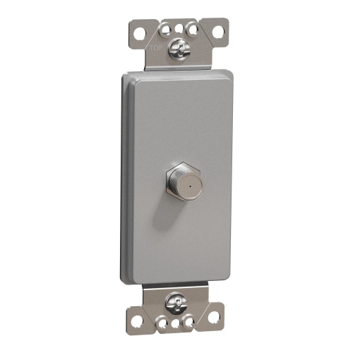 Schneider Electric SQR87C01GY - TV socket, X Series, CATV, F connector, 1 gang, gray, matte finish