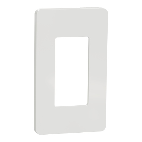 Schneider Electric SQWP141001WH - Cover frame, X Series, 1 gang, screwless, white, matte finish
