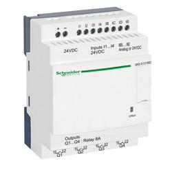 Schneider Electric SR2E121BD compact smart relay Zelio Logic - 12 I O - 24 V DC - clock - no display