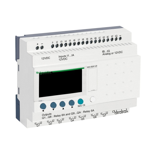 Schneider Electric SR3B261JD modular smart relay Zelio Logic - 26 I O - 12V DC - clock - display