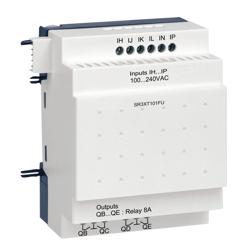 Schneider Electric SR3XT101FU discrete I/O extension module - 10 I O - 100..240 V AC - for Zelio Logic