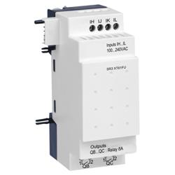 Schneider Electric SR3XT61FU discrete I/O extension module - 6 I O - 100..240 V AC - for Zelio Logic