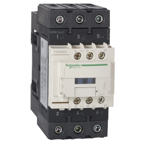 Schneider Electric T02DN13LE7 - TeSys N Contactor - 45 Amp, 208 VAC, 3P