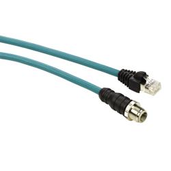 Schneider Electric TCSECL1M3M1S2 Ethernet ConneXium cable - M12 connector - RJ45 connector - IP67 - 1 m