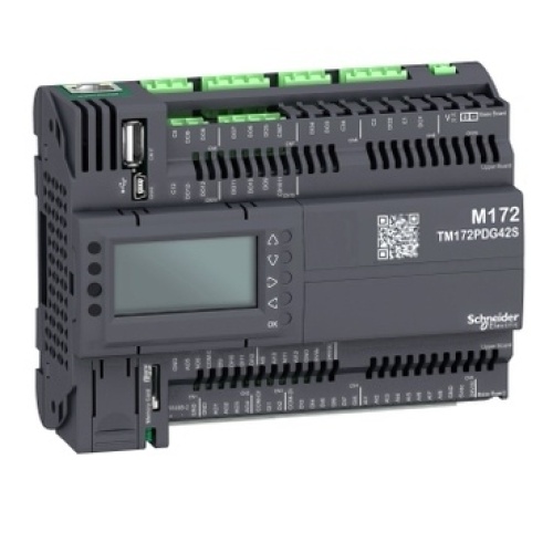 Schneider Electric TM172PDG42S - Controller, Modicon M171/M172/M173, performance display 42 IO, Modbus, solid state relay