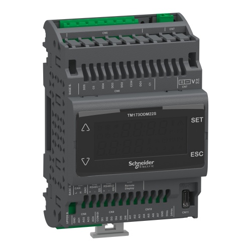 Schneider Electric TM173ODM22S Controller, Modicon M171/M172/M173, optimized display, 22 IO