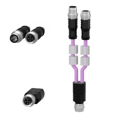 Schneider Electric TM7ACYCJ - CANopen bus cable, Modicon TM7, CAN Y with 2 x M12 conectors