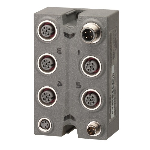 Schneider Electric TM7BAM4VLA - Analog I/O expansion block, Modicon TM7, IP67, 2 AI/2AO, +/-10 V, M12 connector