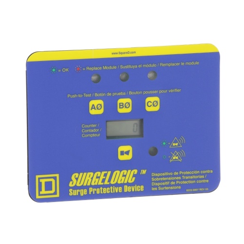 Schneider Electric TVS3DSPHC - Surge protection accessory, Surgelogic, TVSS display kit, 3 phase, horizontal, counter