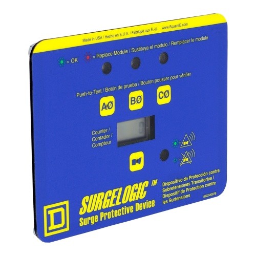 Schneider Electric TVS3DSPHIC - Surge protection accessory, Surgelogic, TVSS display kit, 3 phase, I-Line, counter