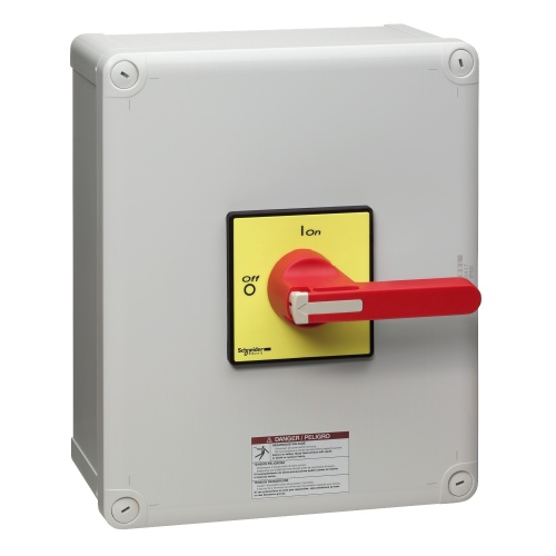 Schneider Electric VC5GUN TeSys Vario enclosed, emergency switch disconnector, 100A, UL/CSA, long handle