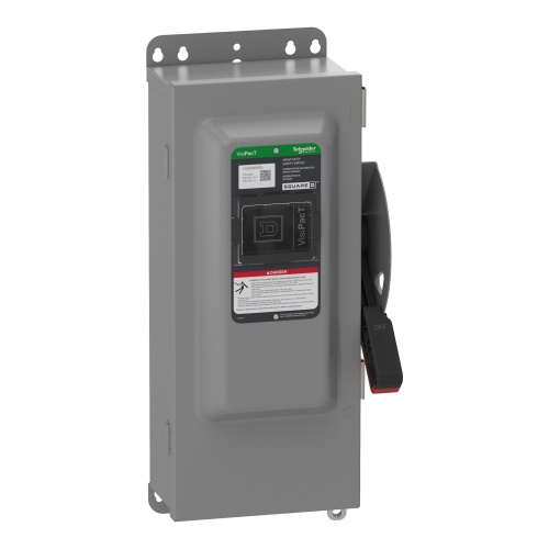 Schneider Electric VH223AWKGL Heavy Duty Safety Switch - 100 Amp, Two Pole, 250 VDC,240 VAC