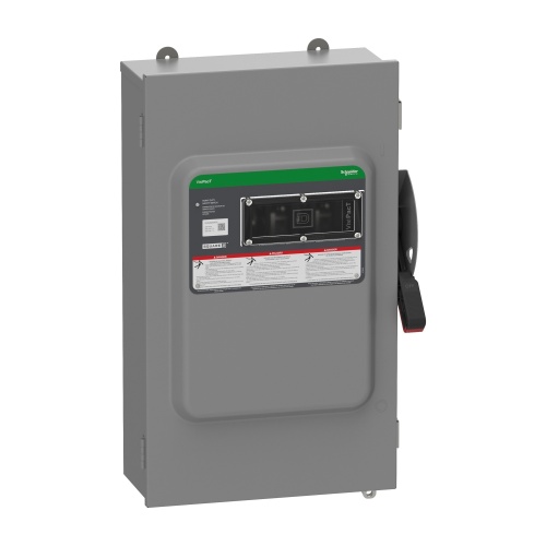 Schneider Electric VH324NAWKGL Heavy Duty Safety Switch - 200 Amp, Three Pole, 250 VDC,240 VAC
