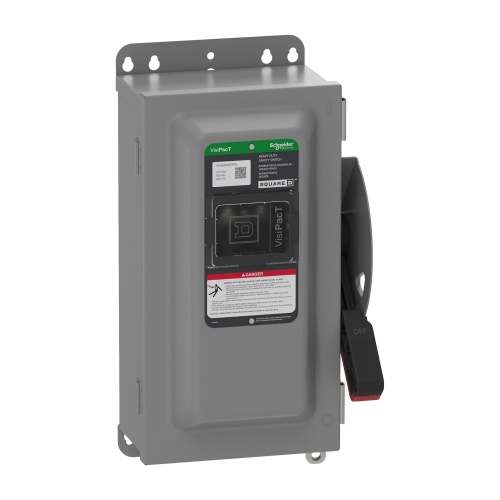 Schneider Electric VH362NAWKGL Heavy Duty Safety Switch - 60 Amp, Three Pole, 600 VAC, 600 VDC