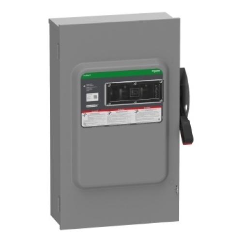 Schneider Electric VHU364RGL Heavy Duty Safety Switch - 200 Amp, Three Pole, 600 VAC, 600 VDC
