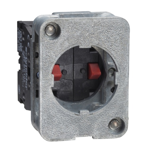 Schneider Electric XACS414 spring return contact block - 2 NC - front mounting, 30 or 40 mm centres
