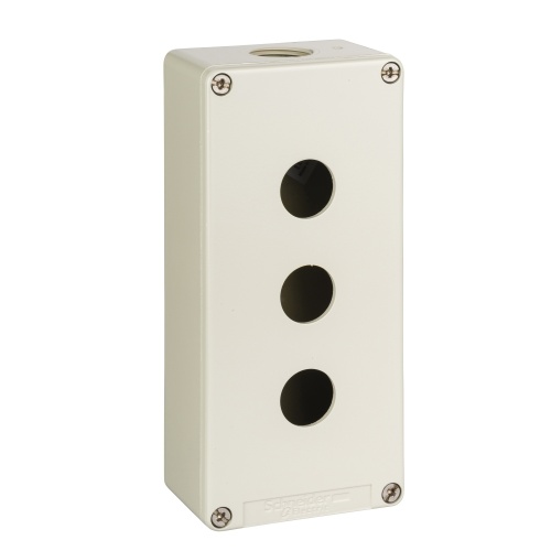 Schneider Electric XAPG39203 die-cast empty control station - XAP-G - Ø22 - 3 cut-outs