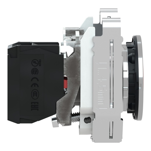 Schneider Electric XB4FA42 - Harmony XB4, Round, Chromium Plated Metal, Red flush, unmarked