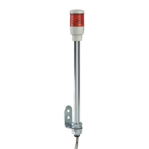Schneider Electric XVC4B1 Monolithic tower light, red, 40mm, tube mounting, steady, without buzzer, IP23, 24 V AC DC