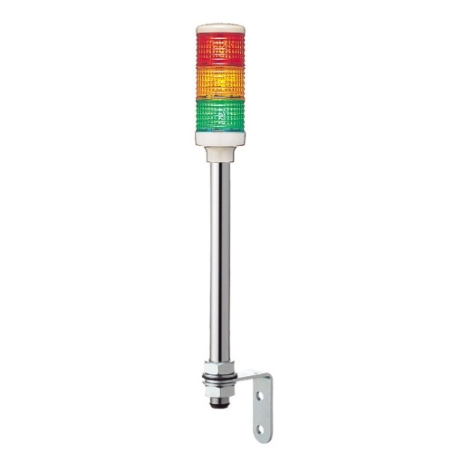 Schneider Electric XVC6B3 Monolithic tower light, red-orange-green, 60mm, tube mounting, steady, without buzzer, IP23, 24 V AC DC