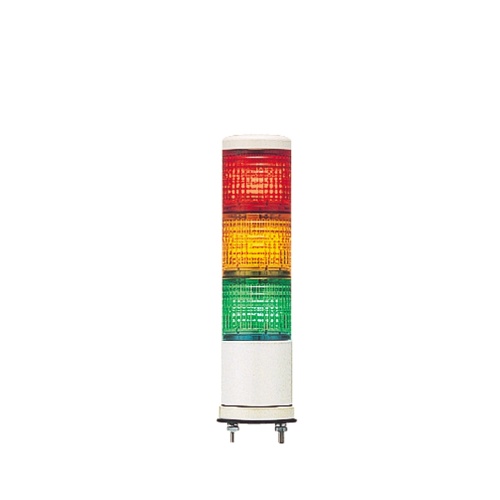 Schneider Electric XVC6B3K Monolithic tower light, red-orange-green, 60mm, base mounting, steady, without buzzer, IP54, 24 V AC DC