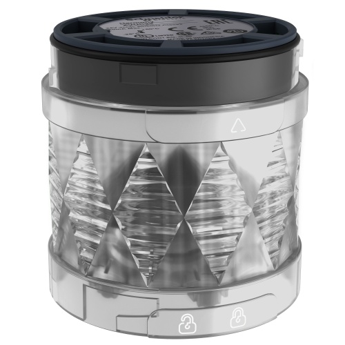 Schneider Electric XVUC29P Illuminated LED unit for modular tower lights, multi-color, Ø60, steady/blinking/flashing/rotating, pulse signal, IP65, 24 V AC/DC