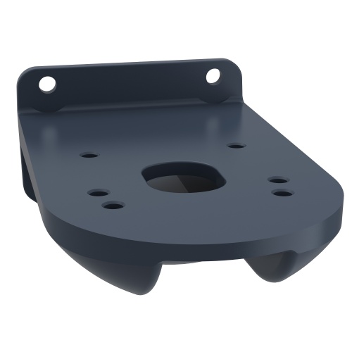 Schneider Electric XVUZ12 Fixing plate for use on vertical support for modular tower lights, black, Ø60