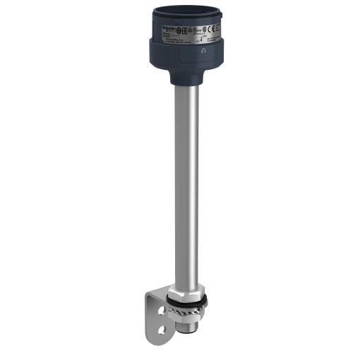 Schneider Electric XVUZ250T Fixing metal bracket with 250 mm aluminium pole for modular tower lights, black, Ø60