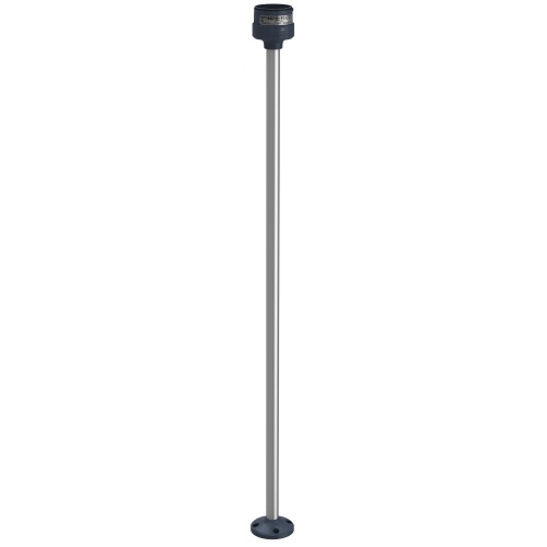 Schneider Electric XVUZ800 Fixing plate with 800 mm aluminium pole for modular tower lights, black, Ø60