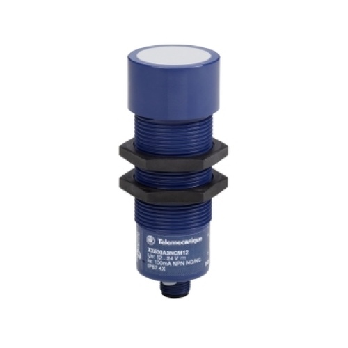 Schneider XX630A1NCM12 Diffuse,Cylindrical Discrete 12 - 24 VDC with reverse polarity protection Ultrasonic sensor