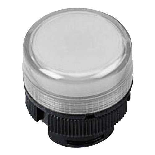 Schneider Electric ZA2BV01 - Head for pilot light, Harmony XAC, for incandescent bulb, plastic, white cap, 22mm