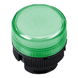 Schneider Electric ZA2BV03 - Head for pilot light, Harmony XAC, for incandescent bulb, plastic, green cap, 22mm