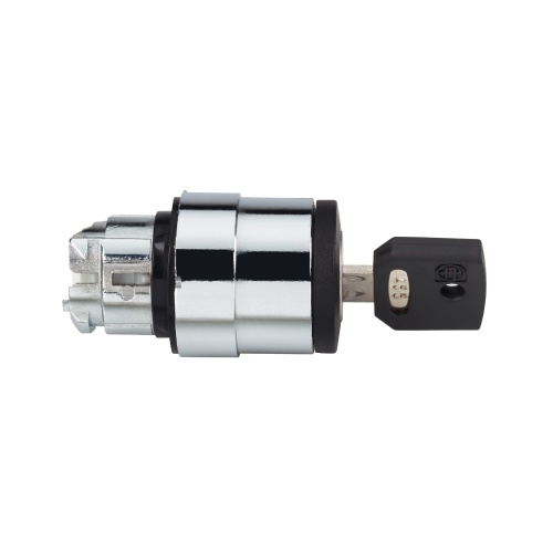 Schneider Electric ZB4BG7C Head for key selector switch, Harmony XB4, Ø22 mm 3 position