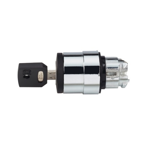Schneider Electric ZB4BG7C Head for key selector switch, Harmony XB4, Ø22 mm 3 position