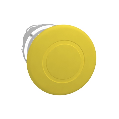 Schneider Electric ZB4BT5 Harmony 22 mm Round Yellow Chromium plated metal Mushroom Button Non-Illuminated Mushroom Modular Head