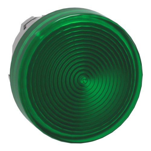 Schneider Electric ZB4BV033S Harmony 22 mm Round Green Chromium plated metal Pilot Light Illuminated Modular Head