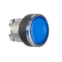 Schneider Electric ZB4BW3637 Harmony 22 mm Round Blue Black metal Push Button Illuminated Flush Modular Head