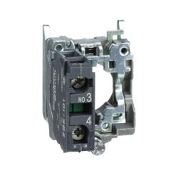 Schneider Electric ZB4BZ101 Harmony, 22mm Push Button, XB4B operators, contact block, with mounting collar, 1 NO, screw clamp terminal