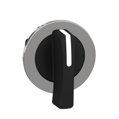 Schneider Electric ZB4FJ3 flush mounted black selector switch head long handle 3-position stay put
