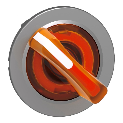 Schneider Electric ZB4FK1453 - Harmony XB4, Round, Chromium Plated Metal, Orange standard handle