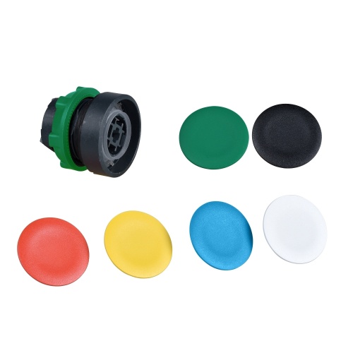 Schneider Electric ZB5AA9 Push Button Head 22mm Six Color Caps Flush