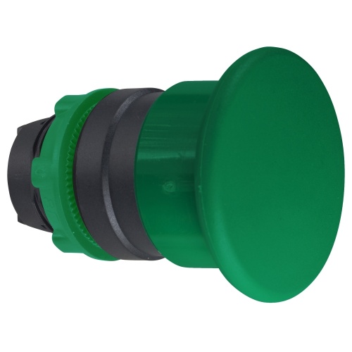 Schneider Electric ZB5AC3 Mushroom push button head Ø40, plastic, green, Ø22, spring return